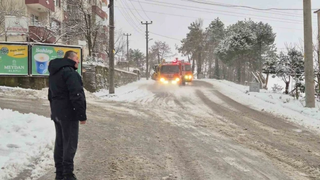 Alaplı'da Karla Mücadelede 12 Yıldız Deniz Suyu Kullanılıyor