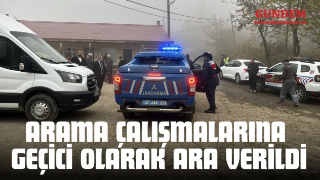 Arama Çalışmalarına Geçici Olarak Ara Verildi