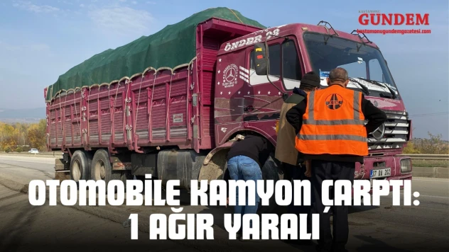 Arıza Yapan Otomobile Kamyon Çarptı: 1 Ağır Yaralı