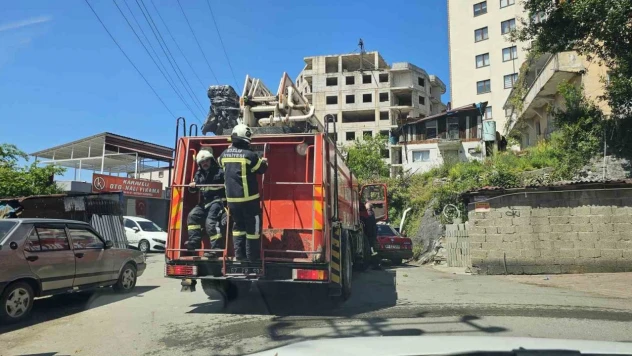 Aspiratörden Çıkan Yangın Paniğe Neden Oldu
