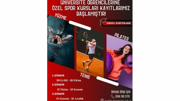 Ayyıldız Spor Ve Yaşam Merkezi'nde Kurs Kayıtları Başladı