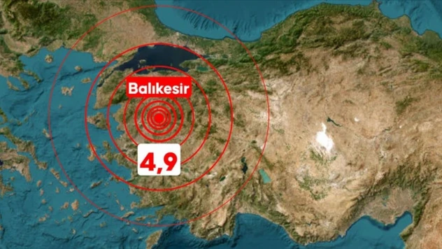 Balıkesir'de 4,9 Büyüklüğünde Deprem