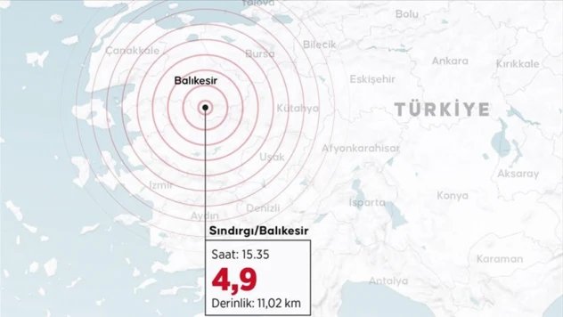Balıkesir'in Sındırgı İlçesinde 4,9 Büyüklüğünde Deprem