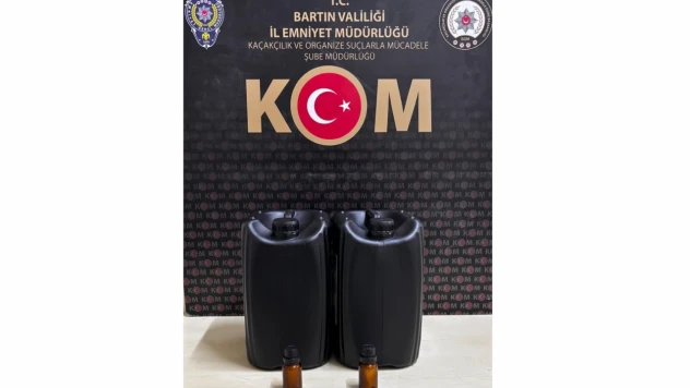 Bartın'da 10 Litre Etil Alkol Ele Geçirildi