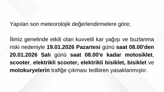 Trafiğe Çıkmaları Yasaklandı