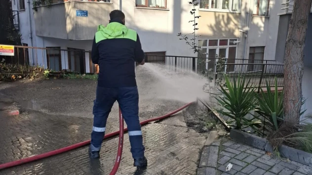 Bartın'da Yıkama Ve Dezenfekte Çalışması