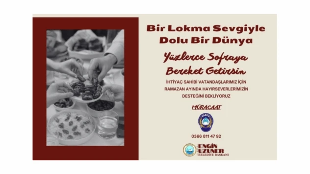 Belediyeden İhtiyaç Sahiplerine Ramazan Desteği