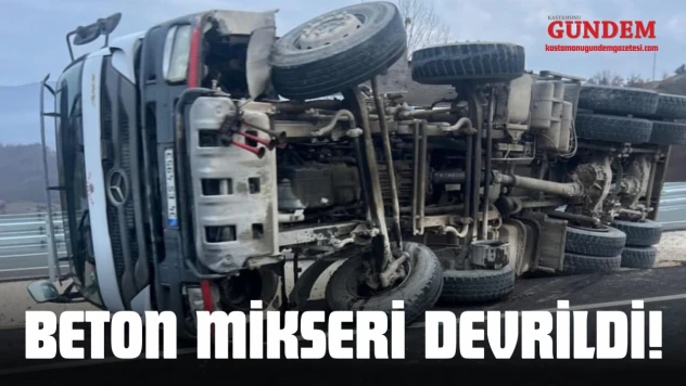 Beton Mikseri Devrildi!