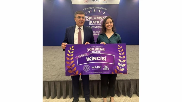 BEUN Lisansüstü Öğrencisi Merve Özçelik'in Yüksek Lisans Tezine İkincilik Ödülü