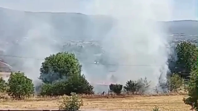 Bolu'da Anız Yangını Korkuttu