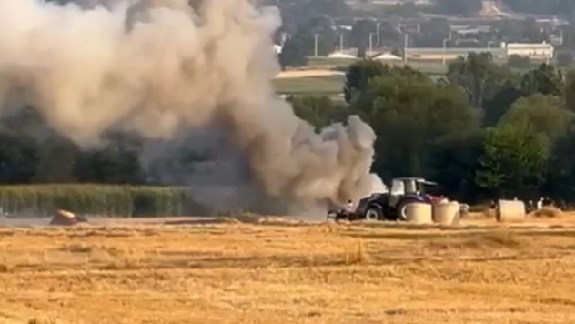 Bolu'da Anız Yangını Çıktı