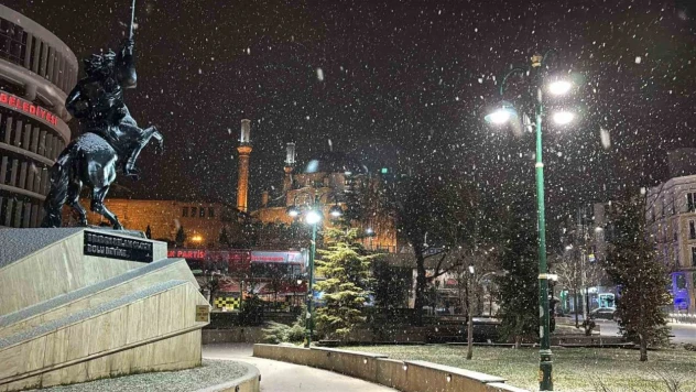 Bolu'da Kar Yağışı Başladı