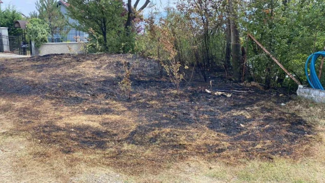Bolu'da Otluk Arazide Çıkan Yangın Eve Sıçramadan Söndürüldü
