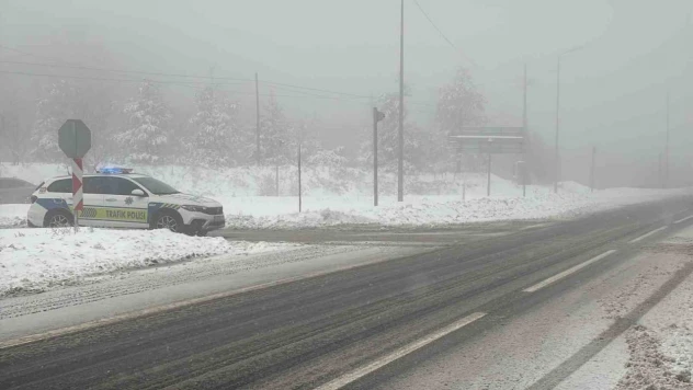 Bolu Dağı'nda Kar Yağışı Etkili Oluyor
