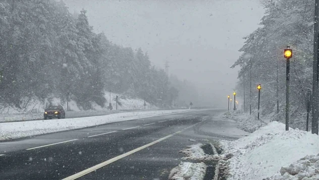 Bolu Dağı'nda Kar Yağışı Yeniden Başladı