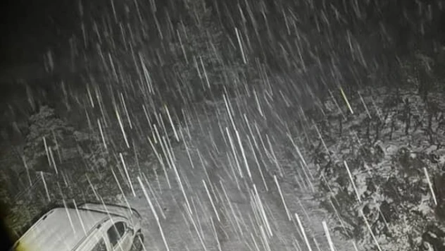 Bolu'nun Yüksek Kesimlerine Kar Yağdı