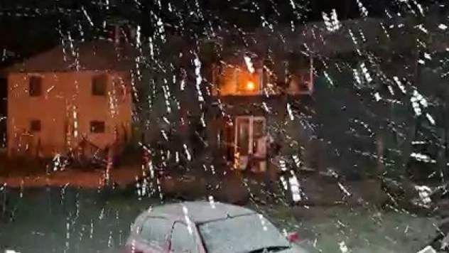 Bolu'nun Yüksek Kesimlerine Kar Yağdı