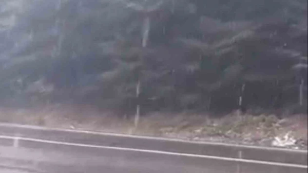 Bolu'nun Yükseklerinde Kar Yağışı