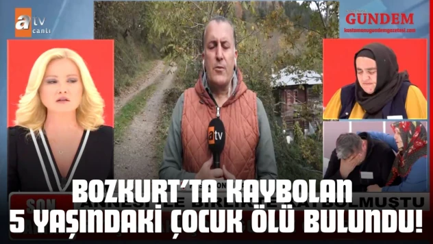 Bozkurt'ta Kaybolan 5 Yaşındaki Çocuk Ölü Bulundu!
