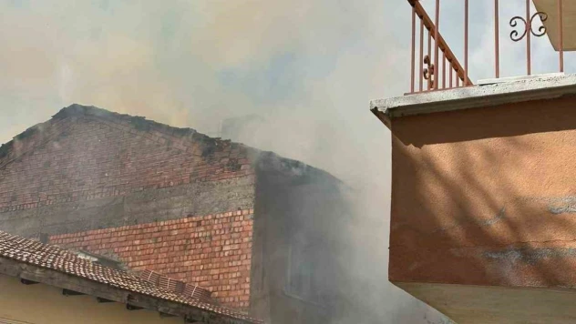 Çankırı'da Korkutan Ev Yangını