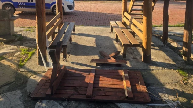 Çatalzeytin'de Banklara Zarar Verildi