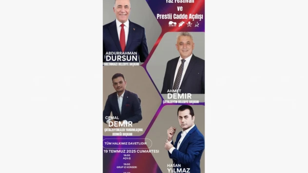 Çatalzeytin'de Prestij Cadde Açılışı ve Yaz Festivali Coşkusu