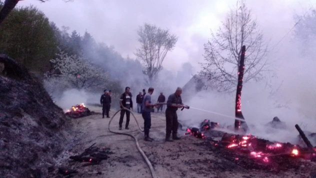 Çıkan Yangında Bir Ev Zarar Gördü