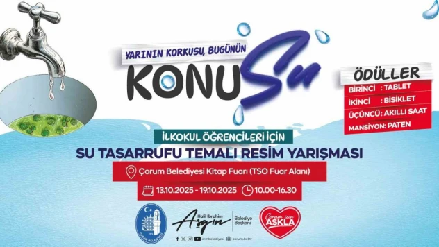 Çocuklar 'su tasarrufu' Konulu Resimlerle Yarışacak