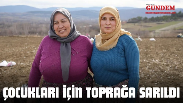 Çocukları İçin Toprağa Sarıldı