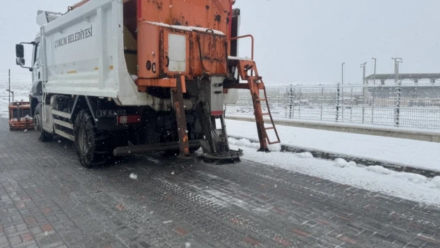 Çorum Belediyesi Karla Mücadeleye Hazır