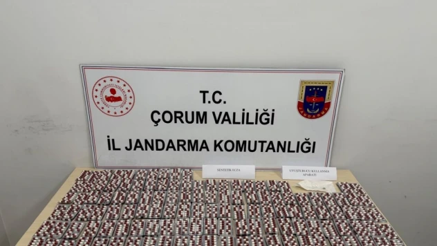 Çorum'da 3 Bin Adet Uyuşturucu Hap Ele Geçirildi