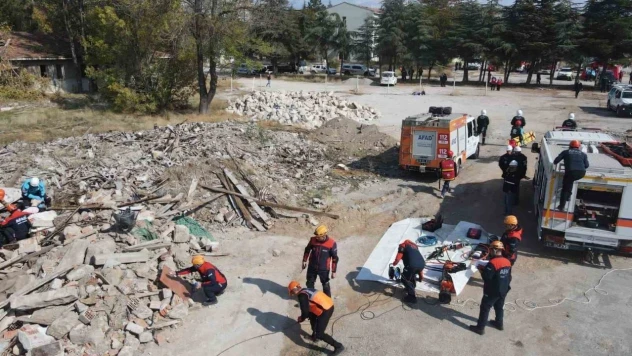Çorum'da Gerçeğini Aratmayan Tatbikat