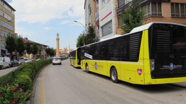 Çorum'da Halk Otobüsleri 1 Yılda 4 Milyon Kilometre Yol Katetti