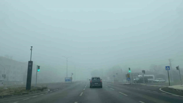 Çorum'da Yoğun Sis Ulaşımı Olumsuz Etkiledi