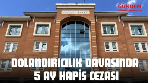 Dolandırıcılık Davasında 5 Ay Hapis Cezası