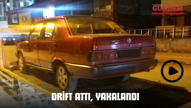 Drift Atan Sürücü Yakalandı