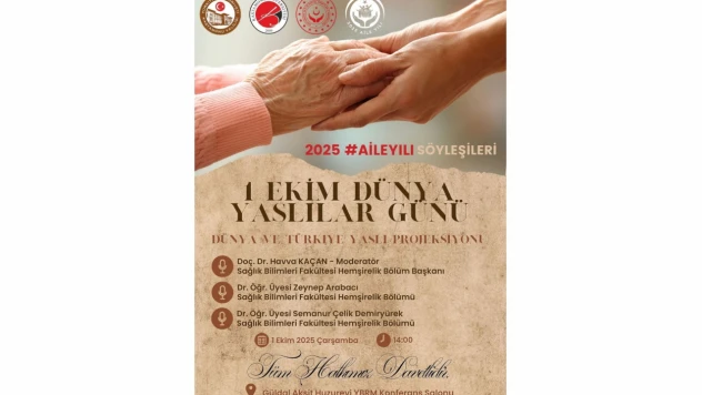 Dünya Yaşlılar Günü'nde Söyleşi Düzenlenecek