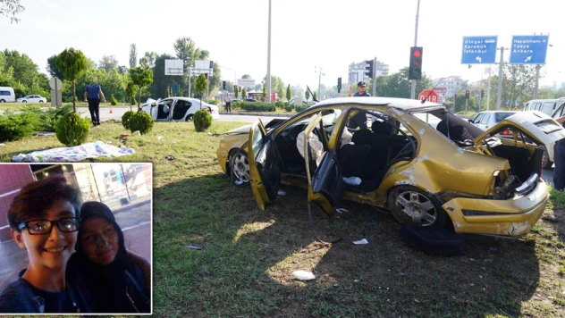 FECİ KAZADA ANNE OĞUL HAYATINI KAYBETTİ