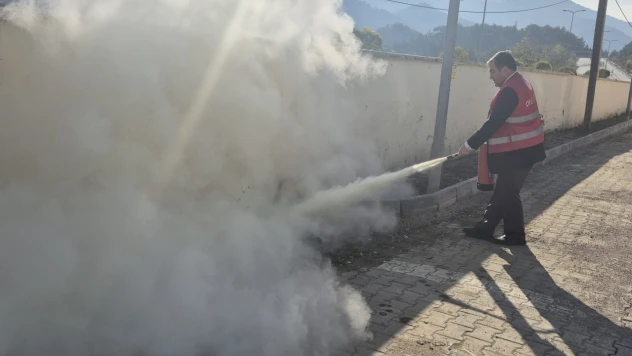 Hanönü Devlet Hastanesinde Yangın Tatbikatı Yapıldı