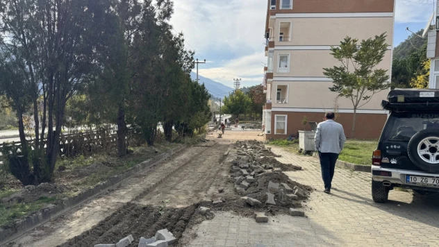 Hanönü'nde Parke Yenileme Çalışması