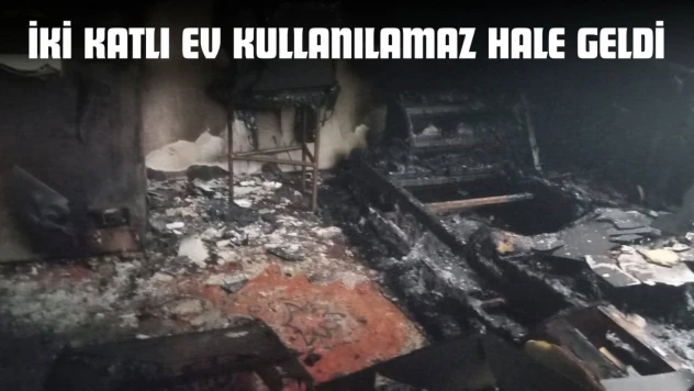 İki Katlı Ev Kullanılamaz Hale Geldi