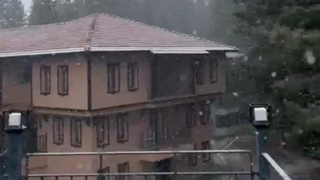 Ilgaz Dağı'nda Kar Yağışı Etkili Olmaya Başladı