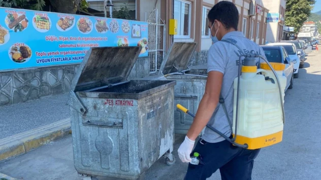 İnebolu'da Halk Sağlığı İçin Dezenfekte Çalışması