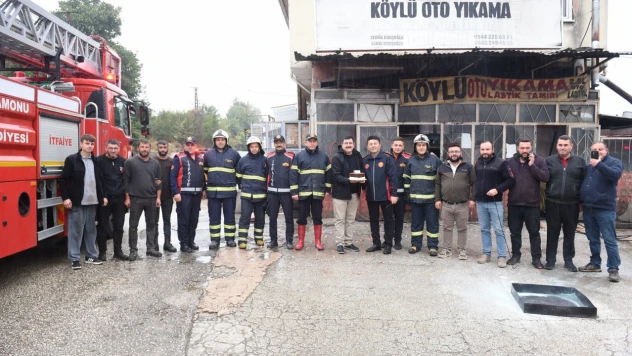 İtfaiye'ye Sürpriz Kutlama