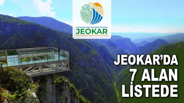 JEOKAR'da 7 Alan Listede