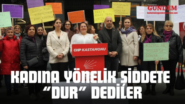Kadına Yönelik Şiddete 'Dur' Dediler