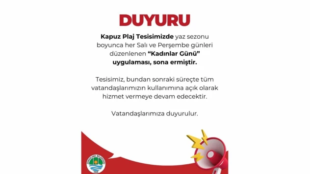 Kadınlar Günü Uygulaması Sona Erdi