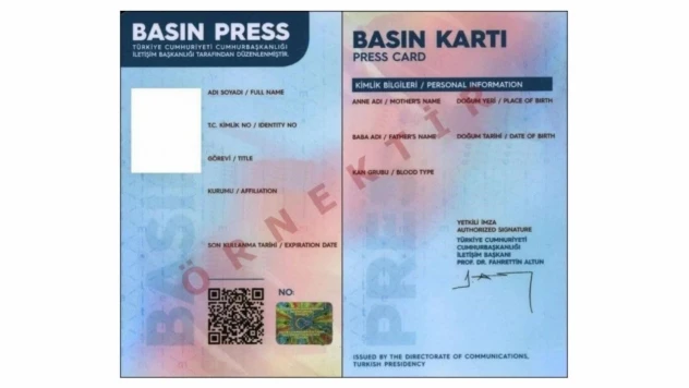Kamu Kurumlarına Basın Kartı Bilgilendirmesi