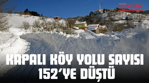 Kapalı Köy Yolu Sayısı 152'Ye Düştü