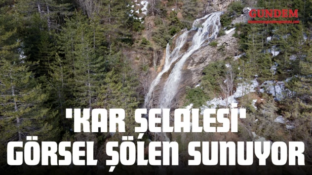 'Kar Şelalesi' Görsel Şölen Sunuyor
